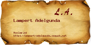 Lampert Adelgunda névjegykártya